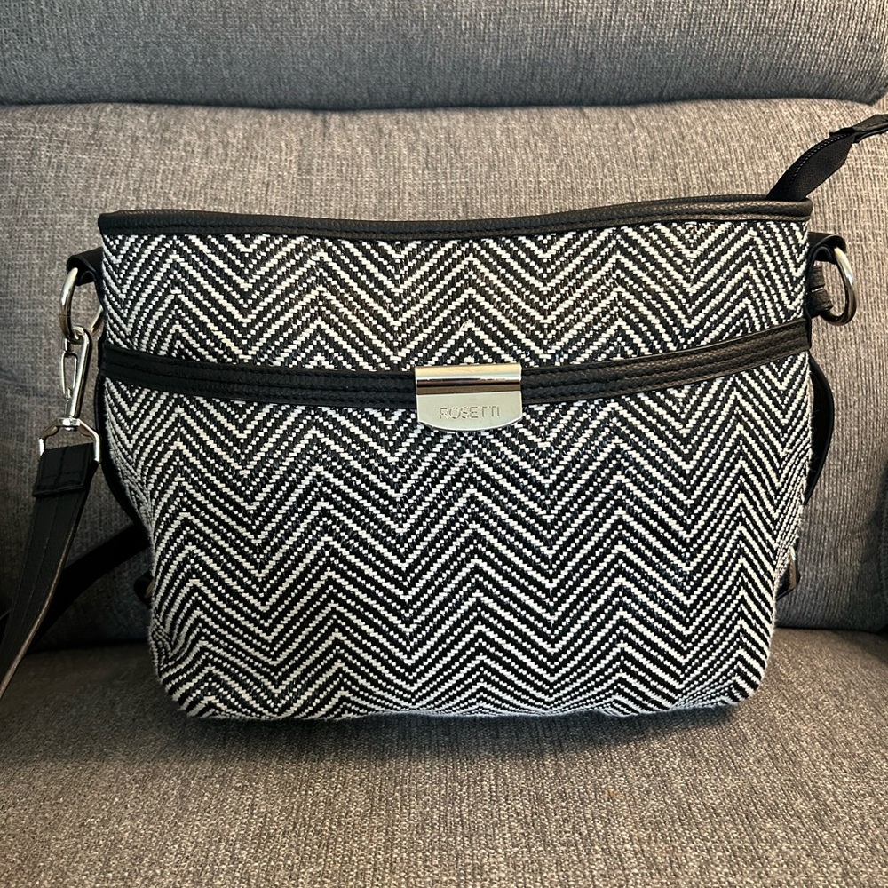 Rosetti Woven Chevron Pattern Bag - image 1